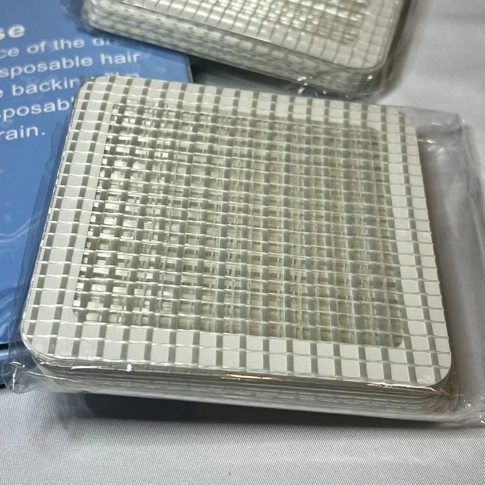 Disposable Hair Drain Catcher‎ 47 Pack Easy Adhesive No More Clogging Shower OB